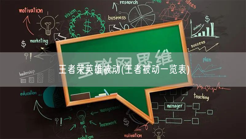 王者荣英雄被动(王者被动一览表)