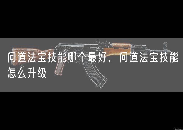 问道法宝技能哪个最好，问道法宝技能怎么升级